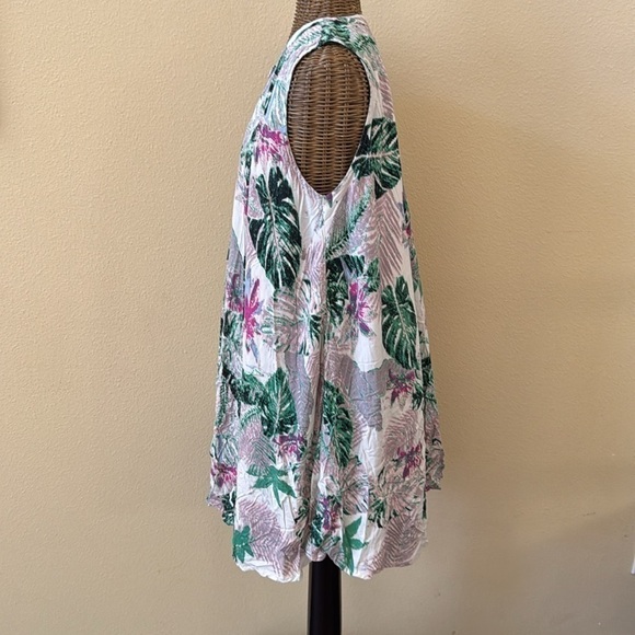 Umgee Tropical Mini Shift Tent Dress S - Picture 4 of 10